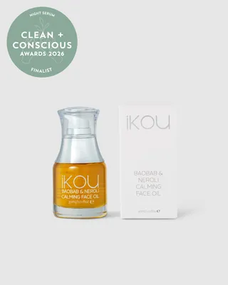 iKOU Baobab & Neroli Calming Face Oil product bottle